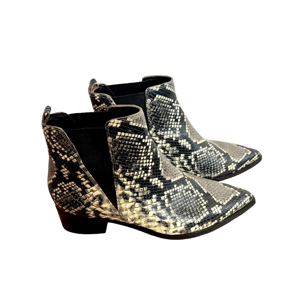 Marc Fisher Womens Snakeskin Pattern Booties - Size 8
